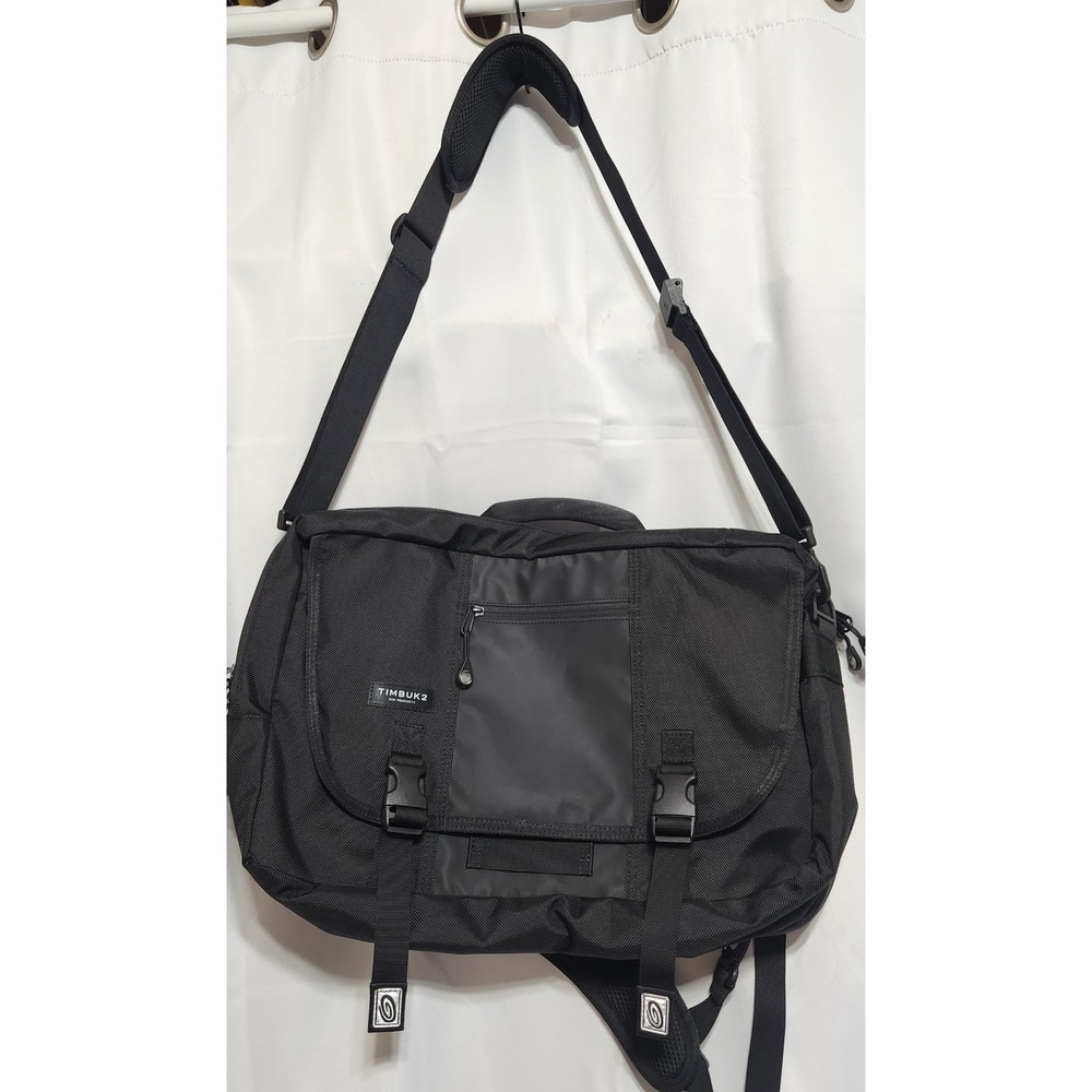 Timbuk2 Dell Messenger Bag Backpack Hybrid Black Ballistic Nylon Laptop Case